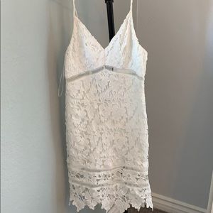 White lace dress